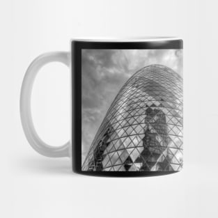 London Architecture, Geometric Shapes, Black And White Mug